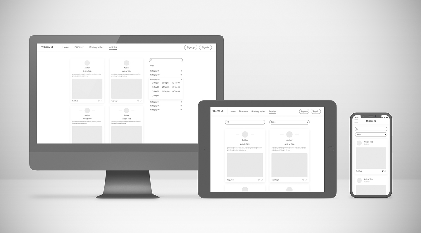 Articles page